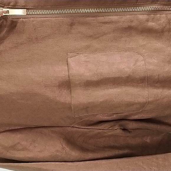 Chico's Shimmer Bronze Linen Jacket Chico's 2 --M US 10/12 - Picture 6 of 10